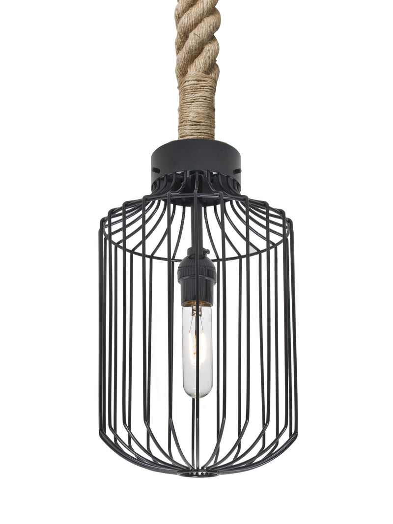 Besa 1JT-SULTANA-C-BK One Light Pendant, Black