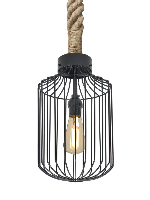 Besa 1JT-SULTANA-C-EDIL-BK One Light Pendant, Black