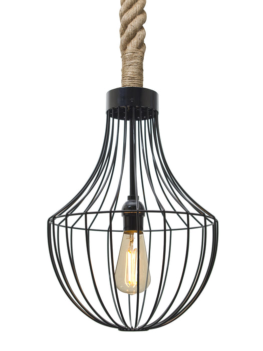 Besa 1JT-SULTANA-F-EDIL-BK One Light Pendant, Black
