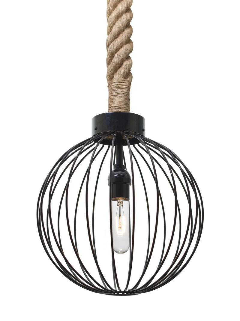Besa 1JT-SULTANA-G-BK One Light Pendant, Black