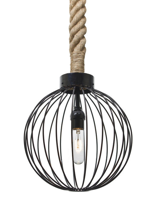 Besa 1JT-SULTANA-G-BK One Light Pendant, Black