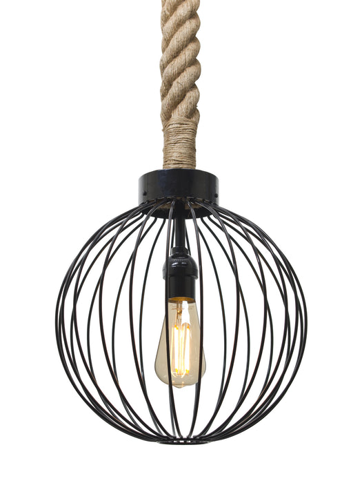 Besa 1JT-SULTANA-G-EDIL-BK One Light Pendant, Black