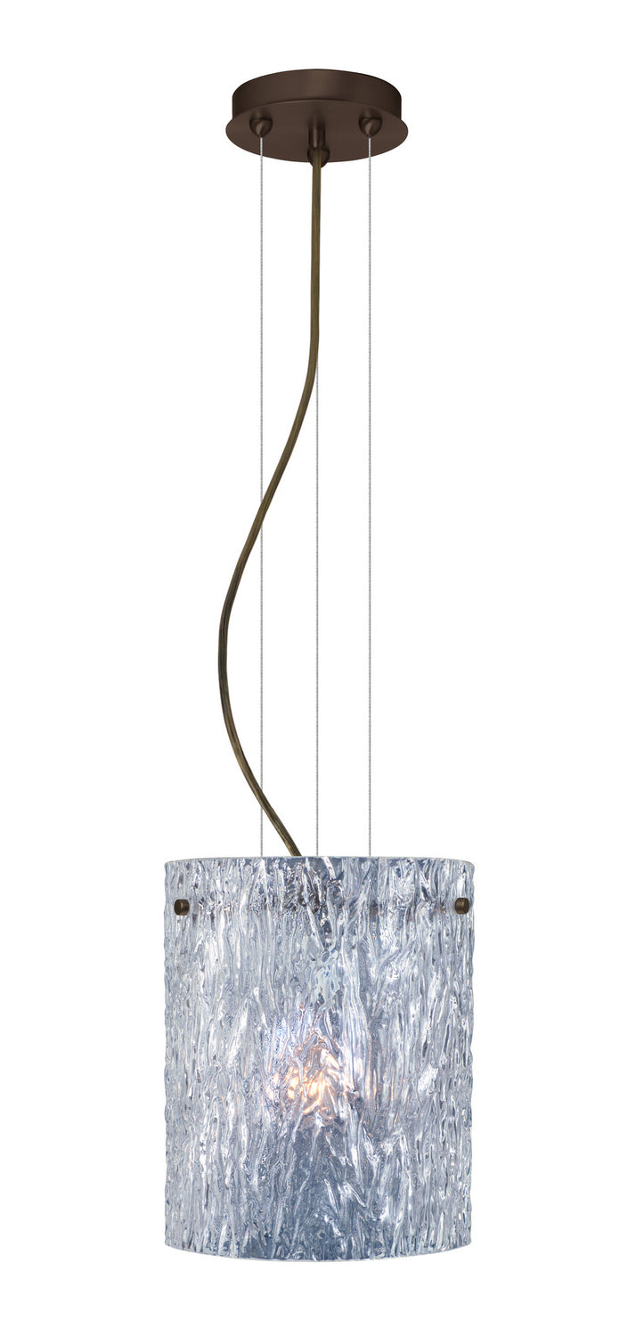 Besa 1KG-400600-LED-BR One Light Pendant, Bronze