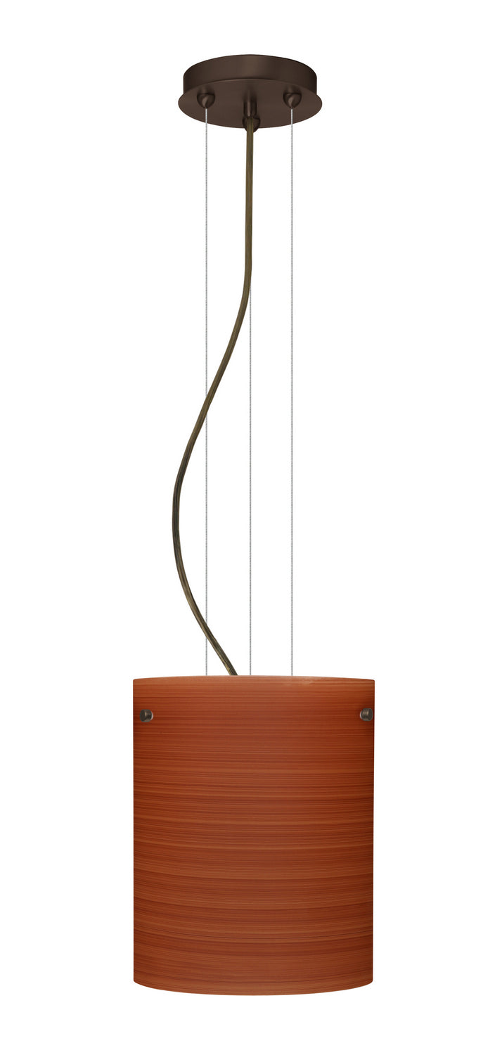 Besa 1KG-4006CH-LED-BR One Light Pendant, Bronze