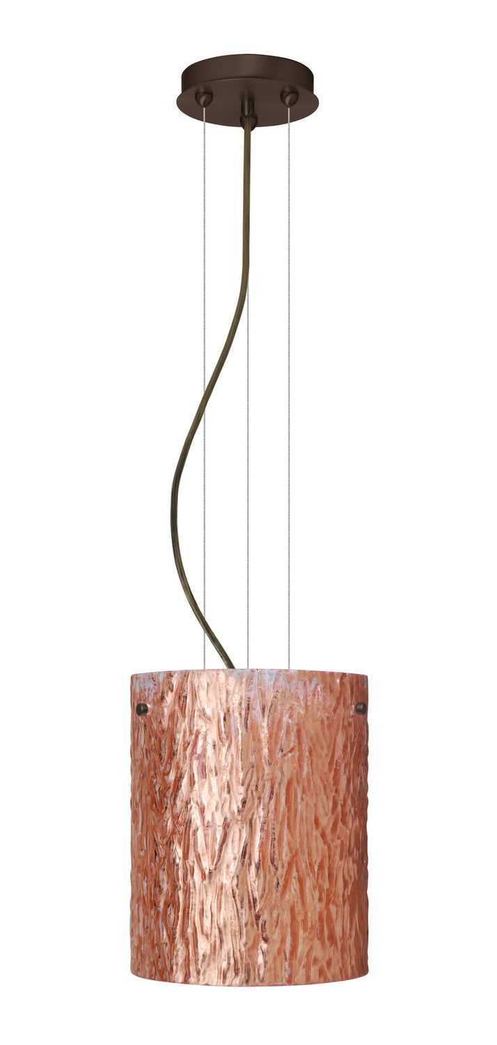 Besa 1KG-4006CS-BR One Light Pendant, Bronze