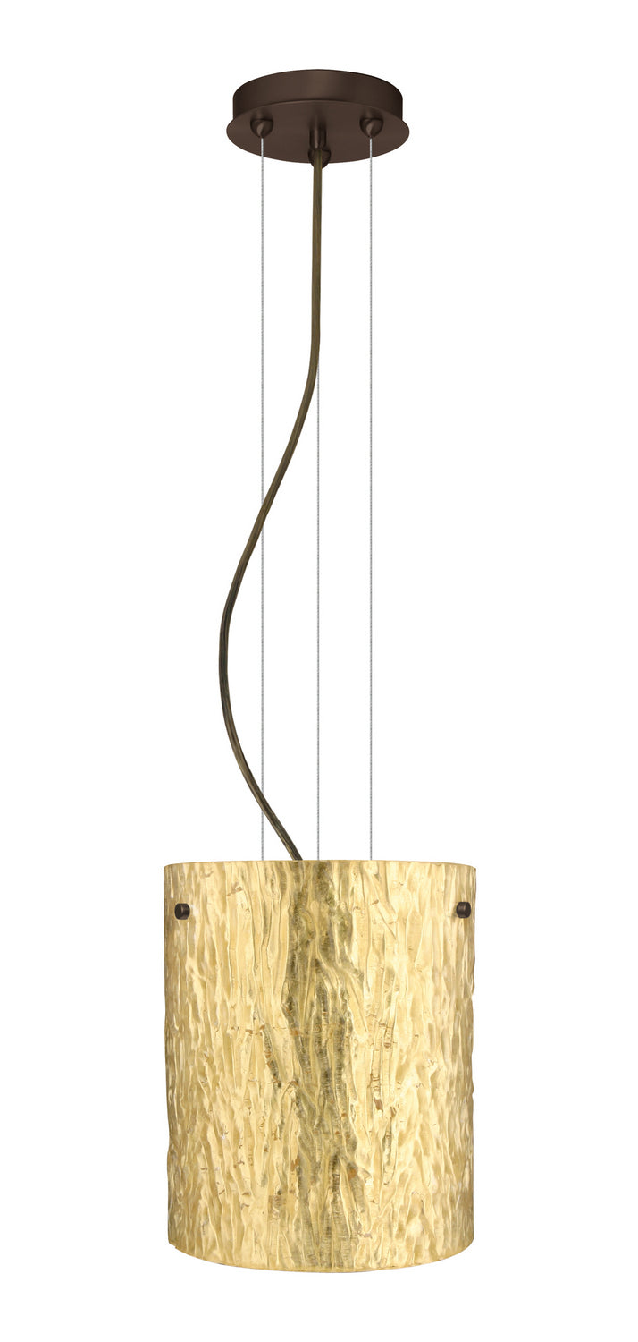 Besa 1KG-4006GS-LED-BR One Light Pendant, Bronze