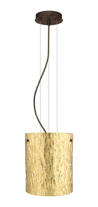 Besa 1KG-4006GS-LED-BR One Light Pendant, Bronze