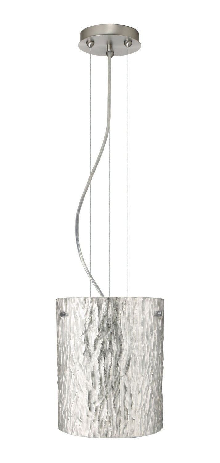 Besa 1KG-4006SS-LED-SN One Light Pendant, Satin Nickel