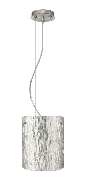 Besa 1KG-4006SS-LED-SN One Light Pendant, Satin Nickel
