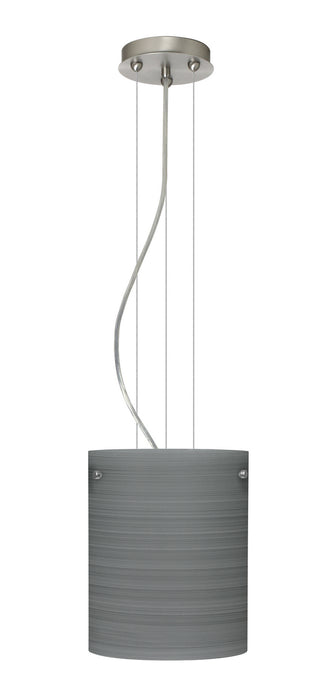 Besa 1KG-4006TN-LED-SN One Light Pendant, Satin Nickel