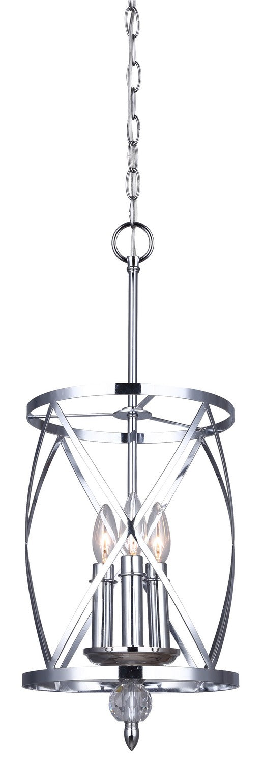 Canarm ICH172B03CH10 Three Light Chandelier, Chrome