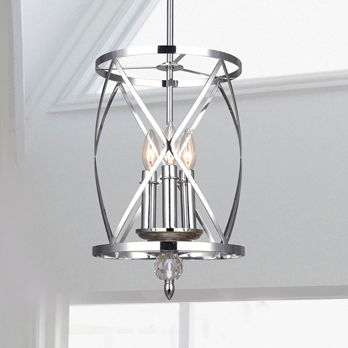 Canarm ICH172B03CH10 Three Light Chandelier, Chrome