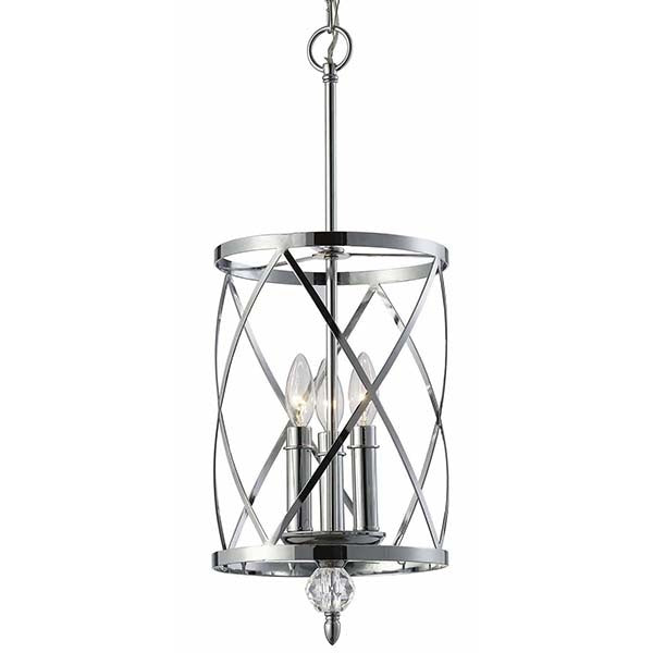 Canarm ICH172B03CH10 Three Light Chandelier, Chrome