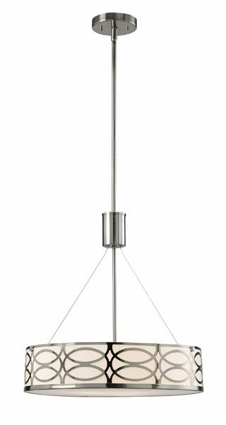 Canarm ICH173B03BN18 Three Light Chandelier, Brushed Nickel