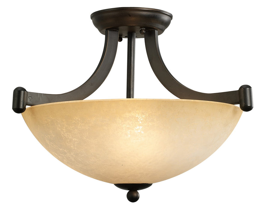 Canarm ICH375A03RA14 One Light Chandelier, Rubbed Antique