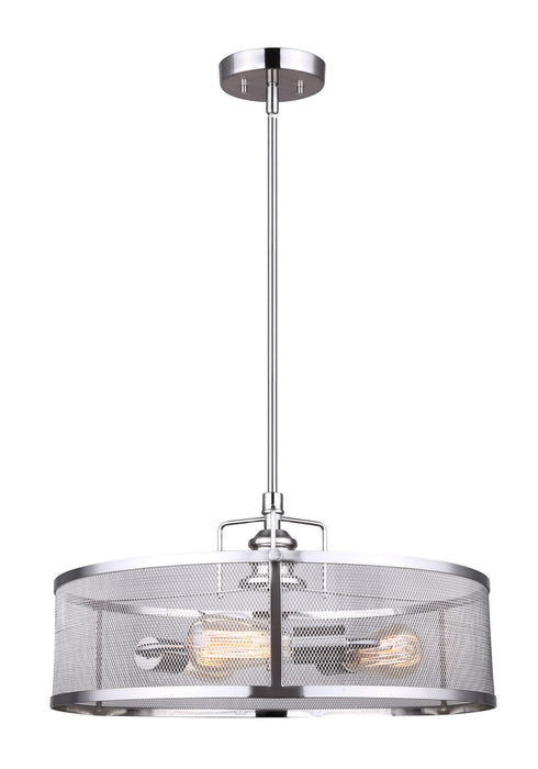 Canarm ICH626A03BN20 Three Light Chandelier, Brushed Nickel