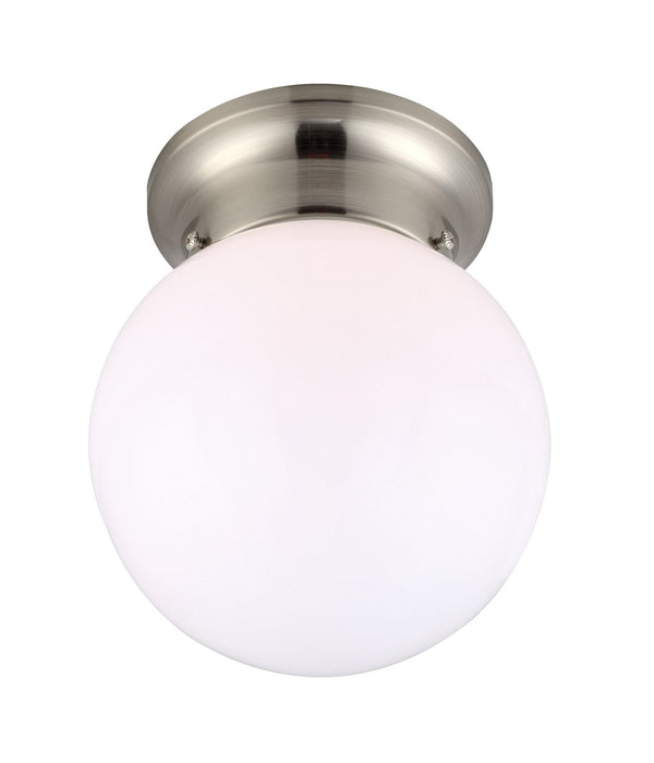 Canarm ICL9BN One Light Flush Mount, Brushed Nickel