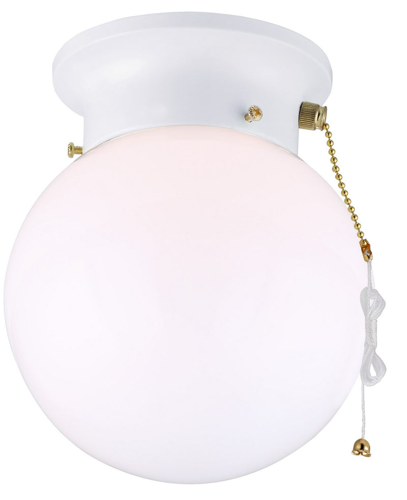 Canarm ICL9WHW One Light Flush Mount, White
