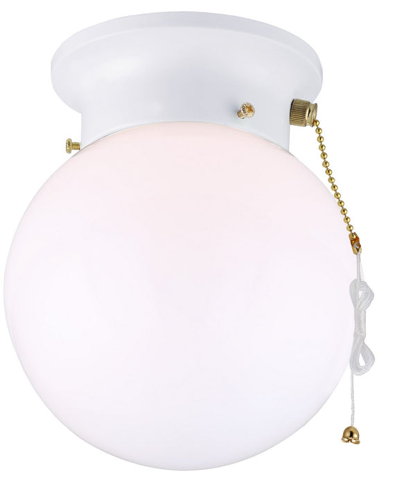 Canarm ICL9WHW One Light Flush Mount, White