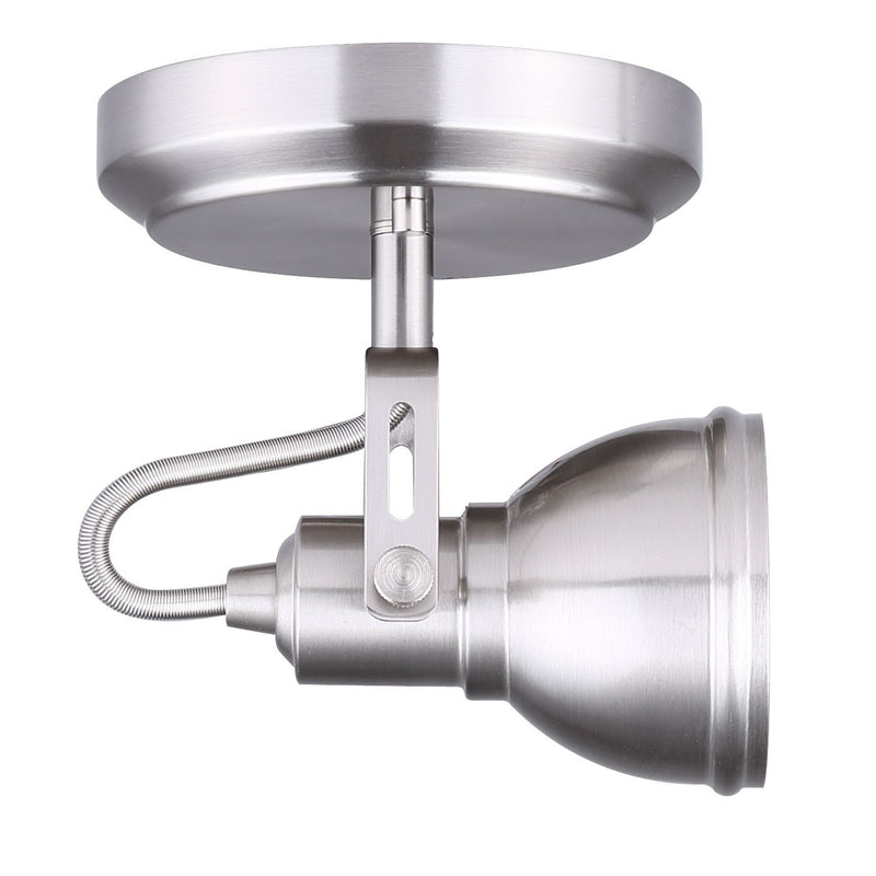 Canarm ICW622A01BN10 One Light Track Lighting, Brushed Nickel