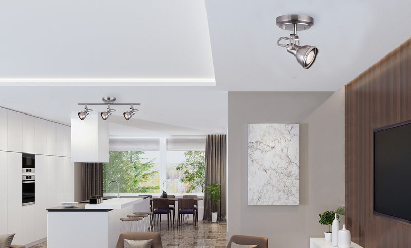 Canarm ICW622A01BN10 One Light Track Lighting, Brushed Nickel