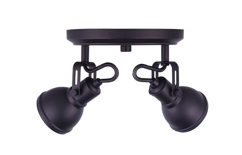 Canarm ICW622A02ORB10 Two Light Ceiling/Wall Mount, Oil Rubbed Bronze