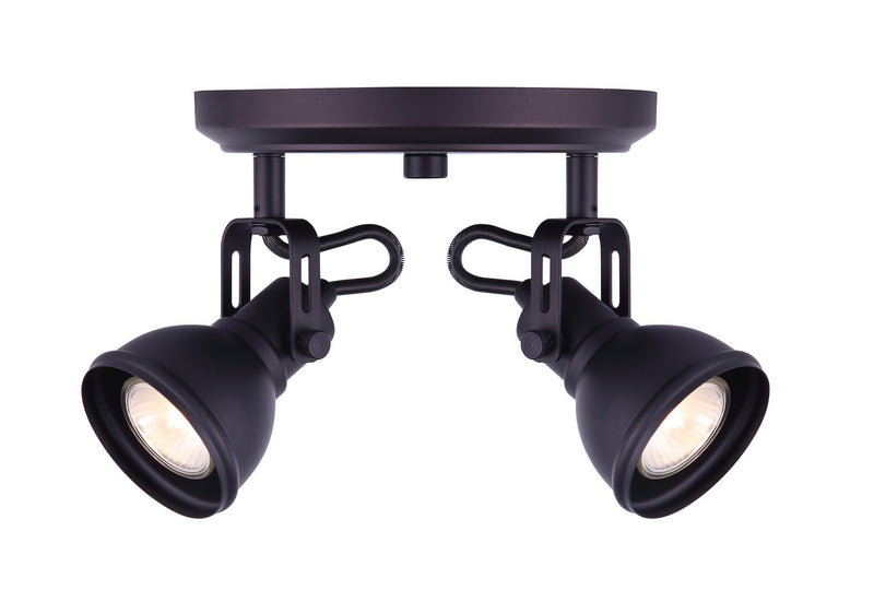 Canarm ICW622A02ORB10 Two Light Ceiling/Wall Mount, Oil Rubbed Bronze