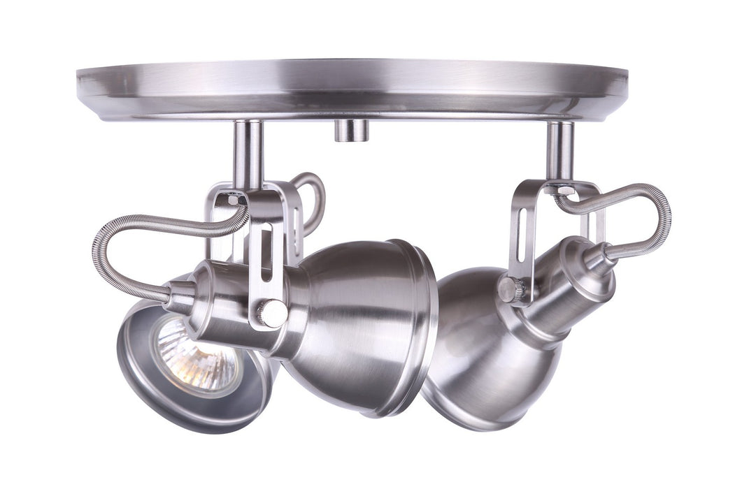 Canarm ICW622A03BN10 Three Light Ceiling/Wall Mount, Brushed Nickel