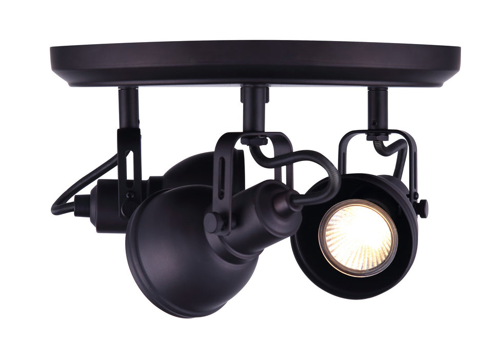 Canarm ICW622A03ORB10 Three Light Ceiling/Wall Mount, Oil Rubbed Bronze