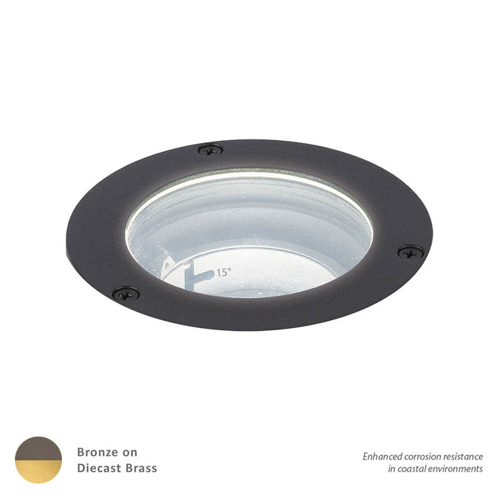 W.A.C. Lighting 5032-30BBR LED Well Light, Bronze On Brass