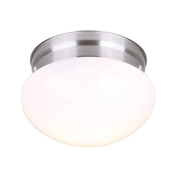 Canarm IFM137BN One Light Flush Mount, Brushed Nickel