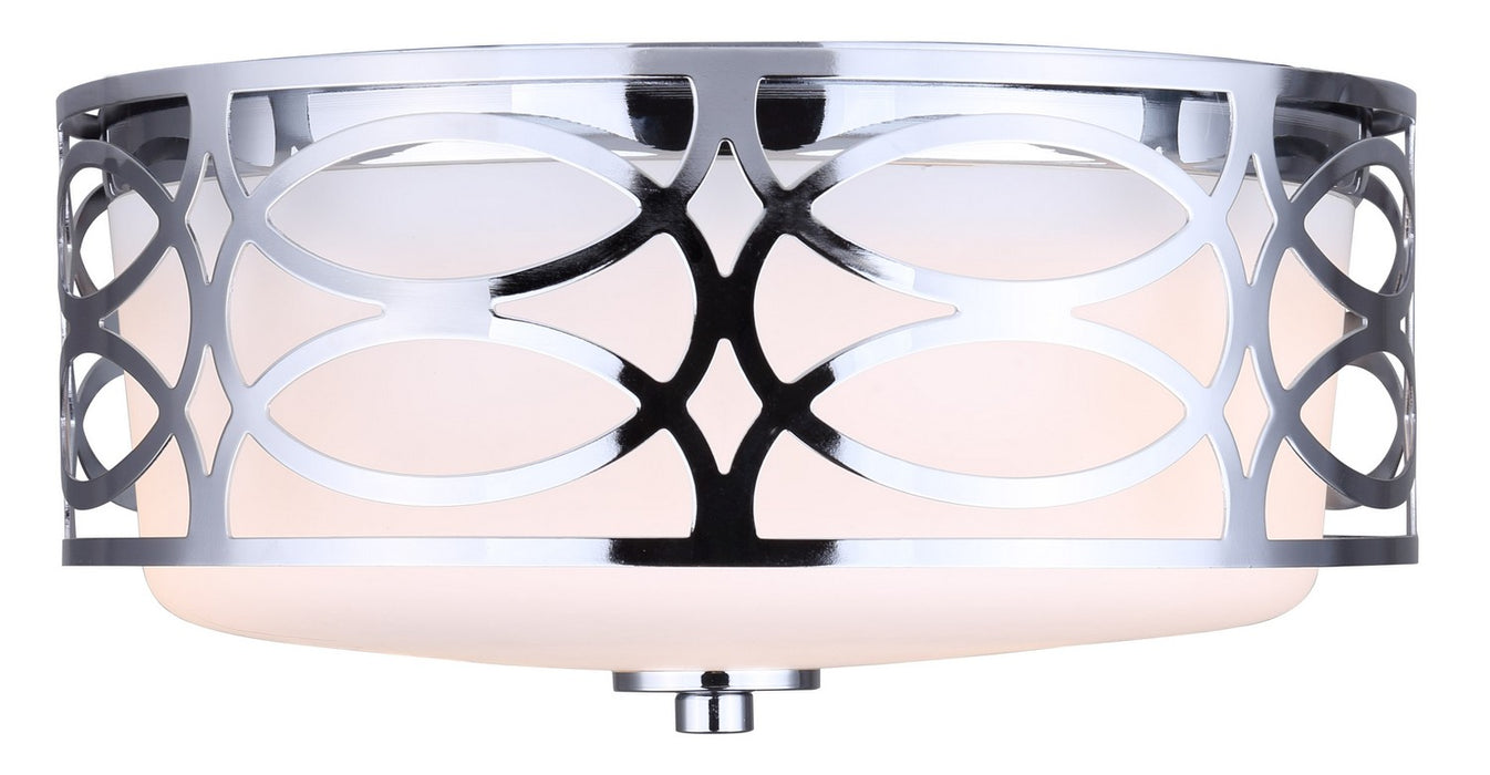 Canarm IFM173B12CH Two Light Flush Mount, Chrome