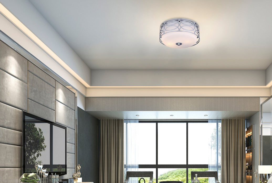 Canarm IFM173B12CH Two Light Flush Mount, Chrome