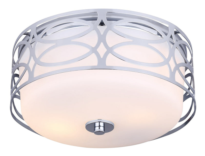 Canarm IFM173B12CH Two Light Flush Mount, Chrome