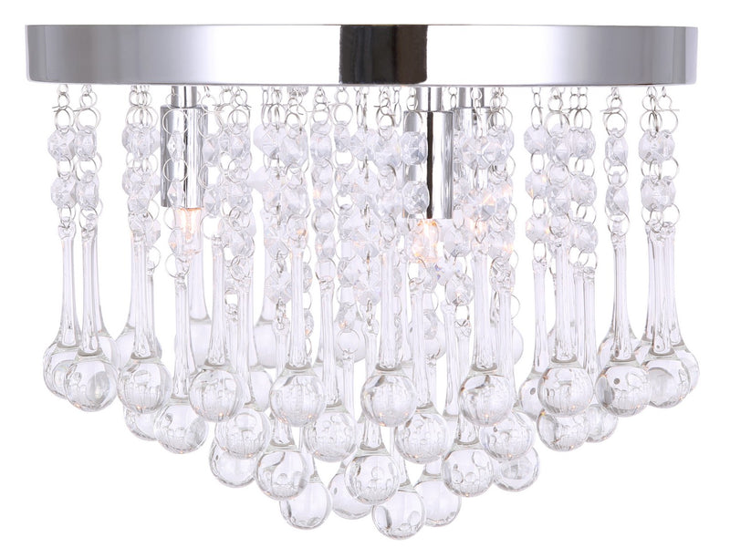 Canarm IFM237B12CH9 Three Light Flush Mount, Chrome