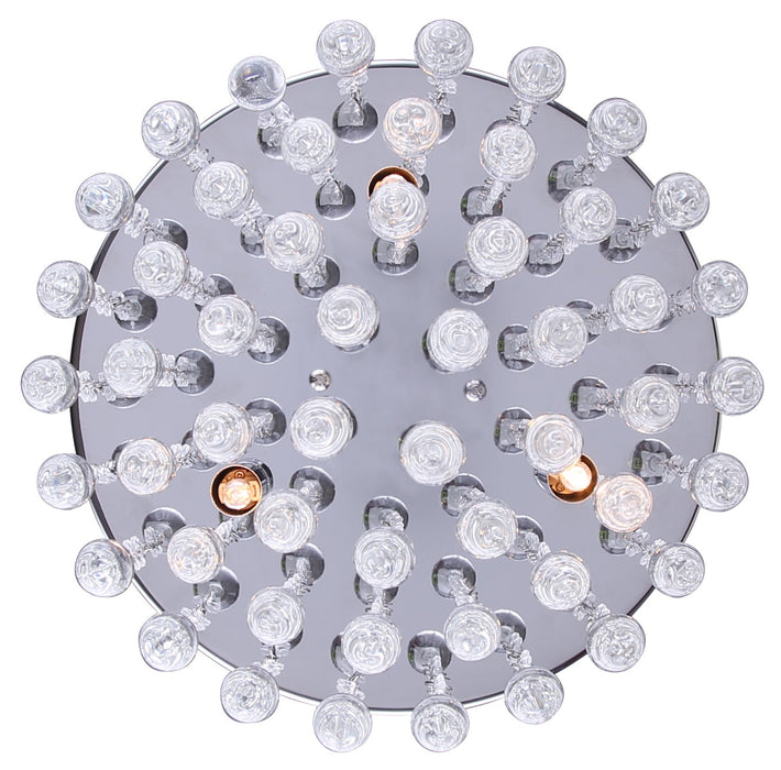 Canarm IFM237B12CH9 Three Light Flush Mount, Chrome