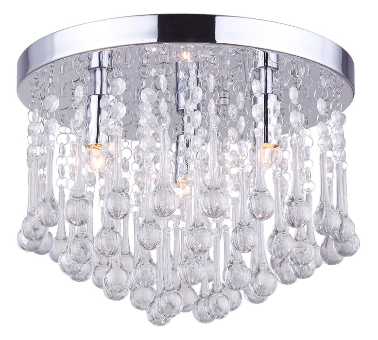 Canarm IFM237B12CH9 Three Light Flush Mount, Chrome