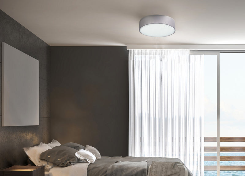 Canarm IFM318A13AL Two Light Flush Mount, Aluminum