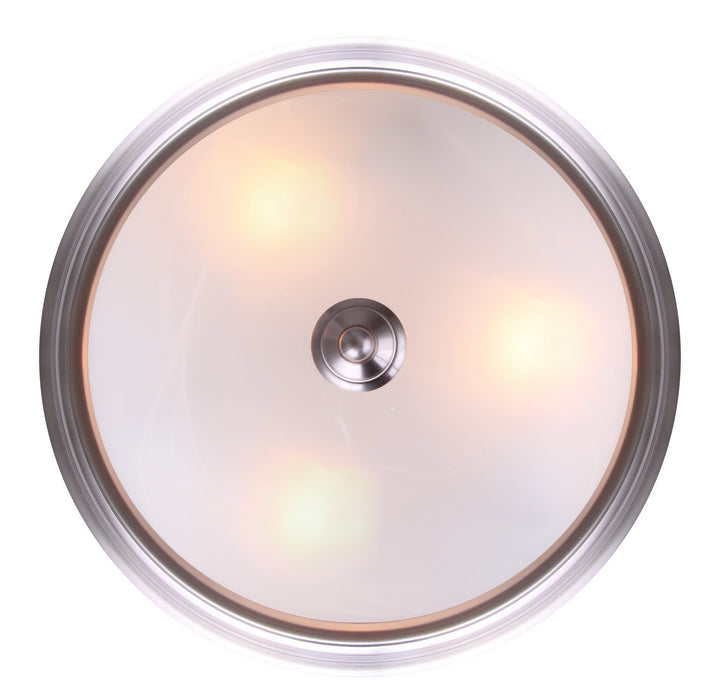 Canarm IFM415BN Three Light Flush Mount, Brushed Nickel