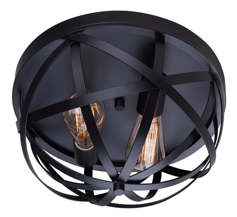 Canarm IFM567A13BK-C Two Light Flush Mount, Black