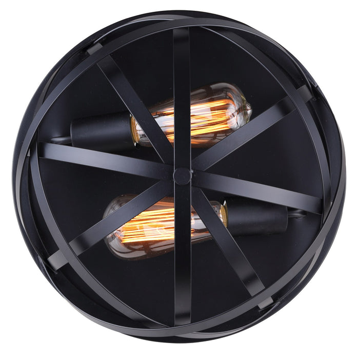 Canarm IFM567A13BK-C Two Light Flush Mount, Black