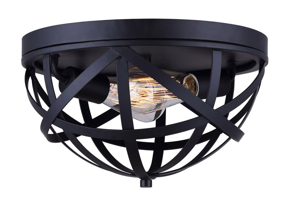 Canarm IFM567A13BK-C Two Light Flush Mount, Black