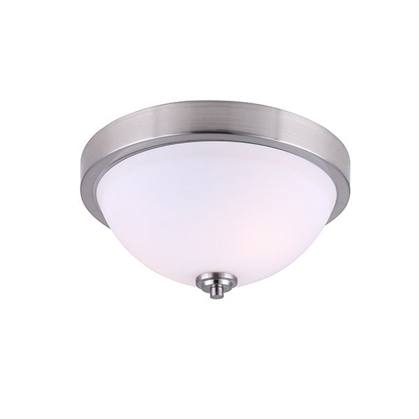 Canarm IFM578A13BN Two Light Flush Mount, Brushed Nickel