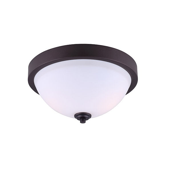 Canarm IFM578A13ORB Two Light Flush Mount, Oil Rubbed Bronze