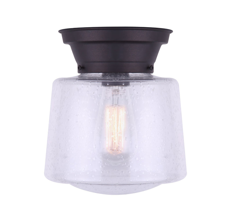Canarm IFM623A08ORB One Light Flush Mount, Oil Rubbed Bronze