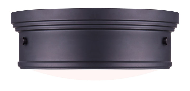Canarm IFM624A13ORB Two Light Flush Mount, Oil Rubbed Bronze