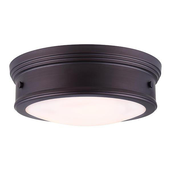 Canarm IFM624A13ORB Two Light Flush Mount, Oil Rubbed Bronze