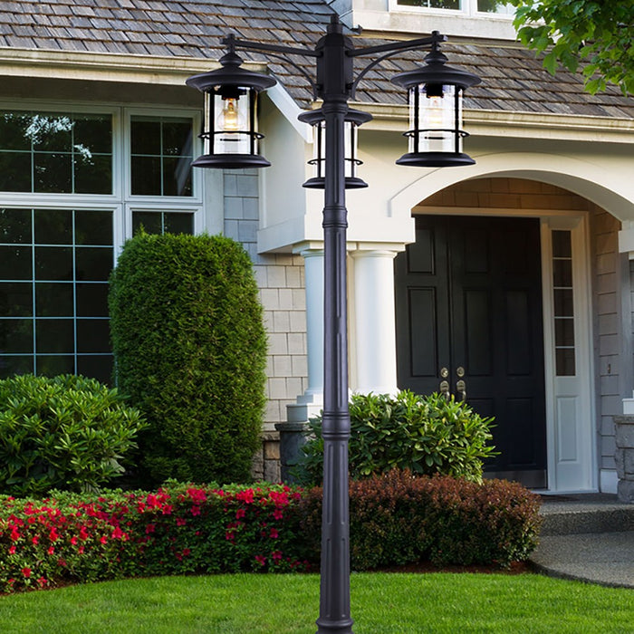 Canarm IOL156BK Three Light Outdoor Lantern, Black