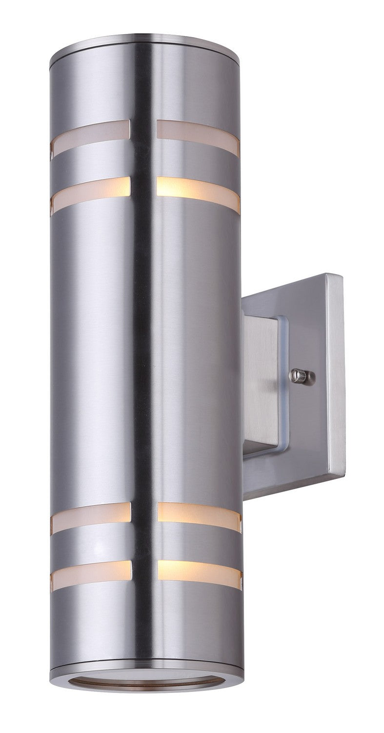 Canarm IOL256BN Two Light Outdoor Lantern, Brushed Nickel