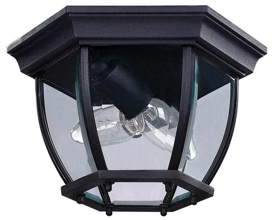 Canarm IOL60BK Two Light Outdoor Lantern, Black